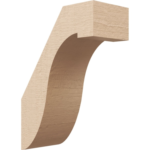 Ekena Millwork 5-inch W x 10-inch D x 14-inch H Del Monte Rough Cedar Woodgrain TimberThane Knee Brace, Primed BRCUR05X10X14DELRCPR - main